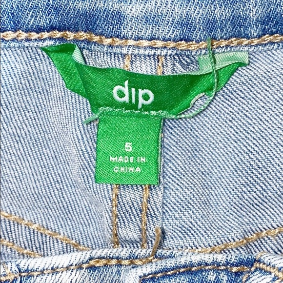 Dip Juniors Light Wash Distressed Jean Shorts - Picture 7 of 7